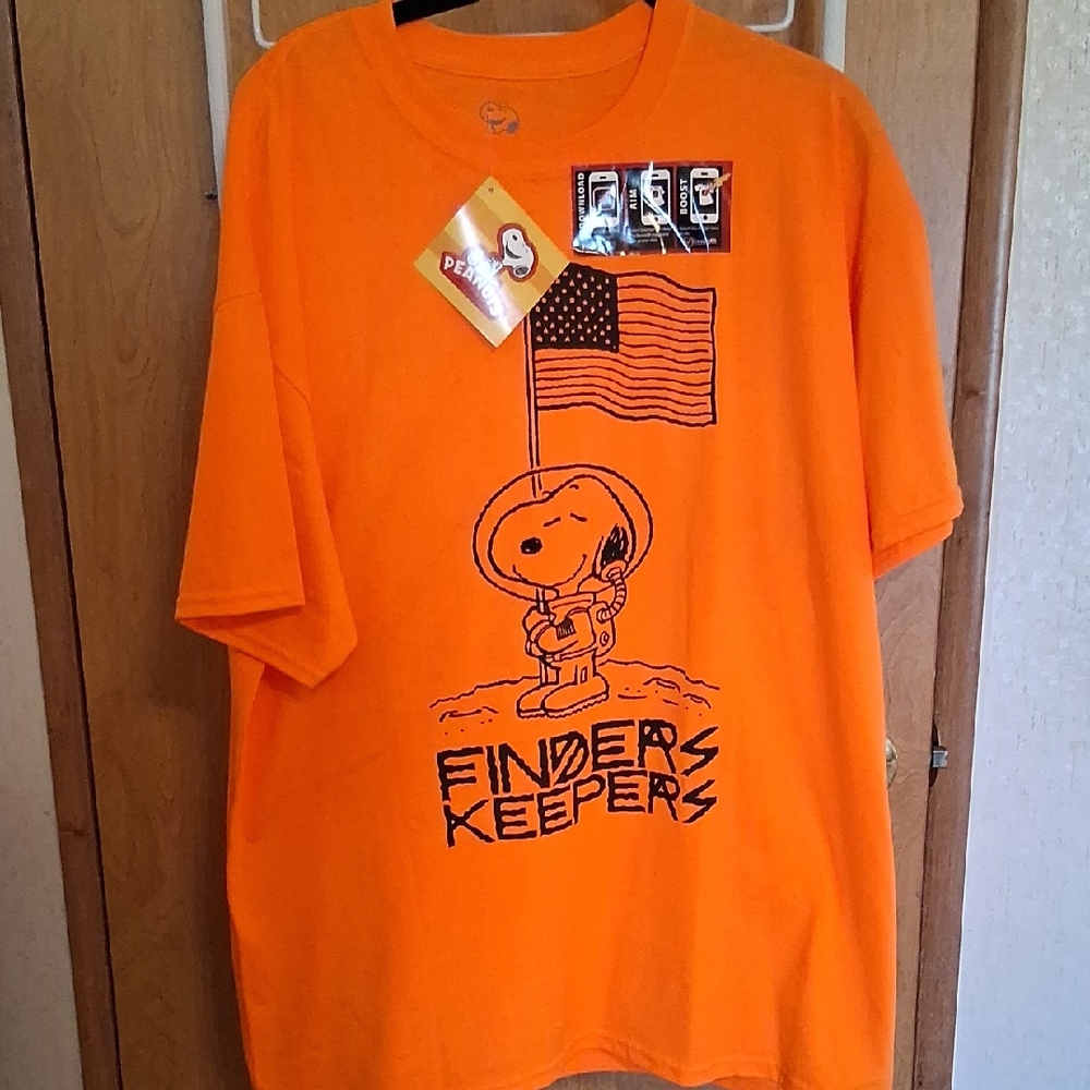 Peanuts Bright Orange Snoopy Tee
